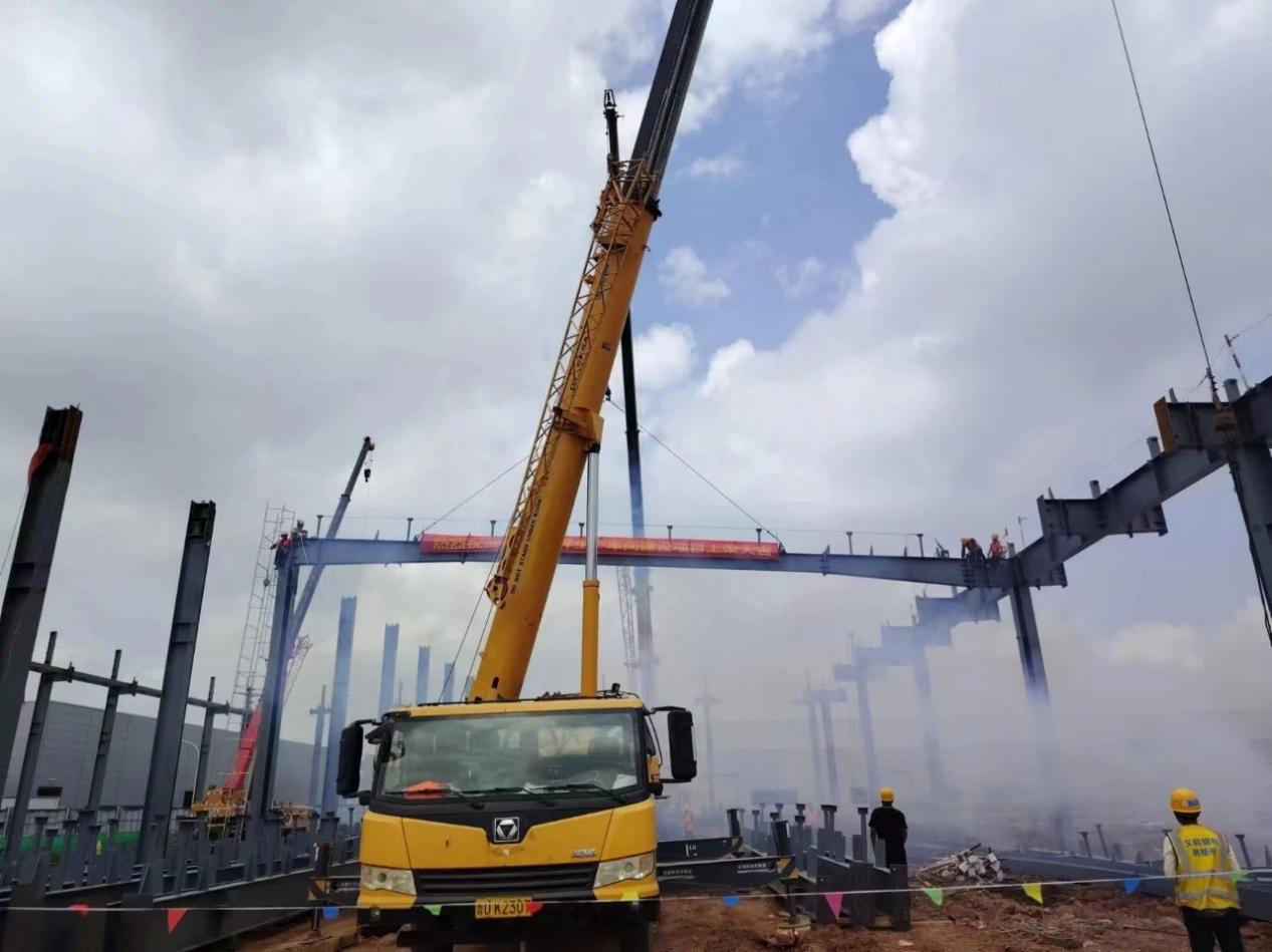Chery KD Part Pats Parts ထုတ်လုပ်မှုအလုပ်ရုံဆွေးနွေးပွဲဆောက်လုပ်ရေးစီမံကိန်း BEAM တွင် Chery Automobile Qingdao အခြေစိုက်ဆောက်လုပ်ရေးစီမံကိန်းသည် 