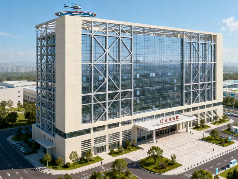 အဆင့်မြင့် Prefabricated သတ္တုဆေးရုံအဆောက်အအုံ