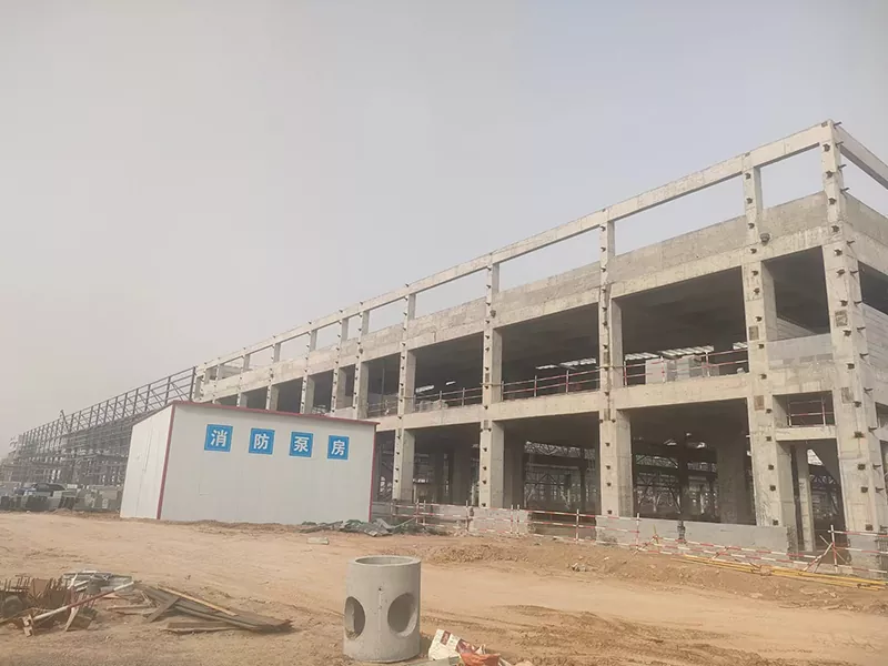 Prefab သံမဏိကိုယ်ထည်အဆောက်အအုံဂိုဒေါင်အဆောက်အအုံ